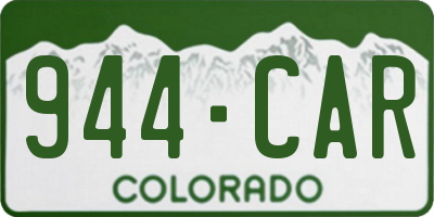 CO license plate 944CAR