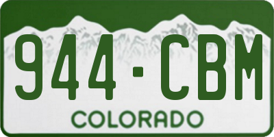CO license plate 944CBM