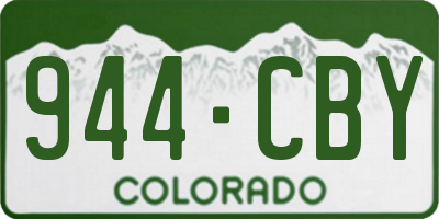 CO license plate 944CBY