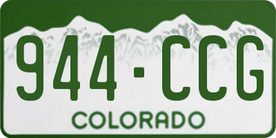 CO license plate 944CCG