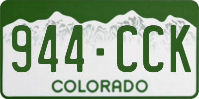 CO license plate 944CCK