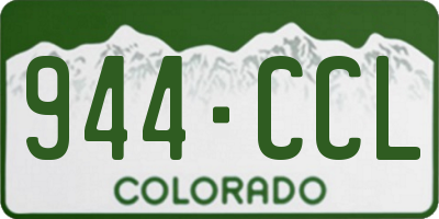 CO license plate 944CCL