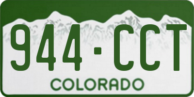 CO license plate 944CCT
