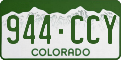 CO license plate 944CCY