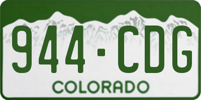 CO license plate 944CDG