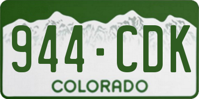 CO license plate 944CDK