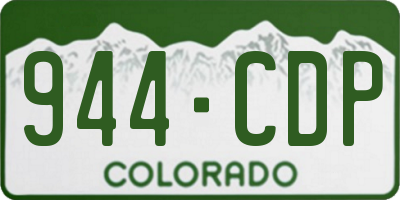 CO license plate 944CDP
