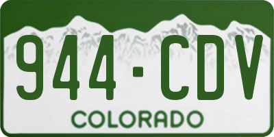 CO license plate 944CDV