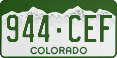 CO license plate 944CEF