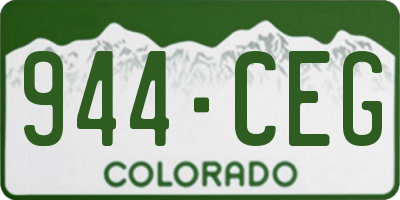 CO license plate 944CEG