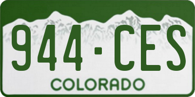 CO license plate 944CES