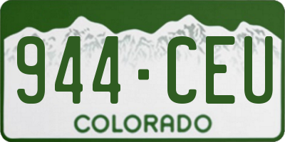 CO license plate 944CEU
