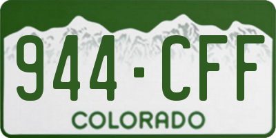 CO license plate 944CFF