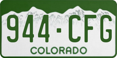 CO license plate 944CFG