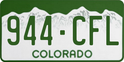 CO license plate 944CFL