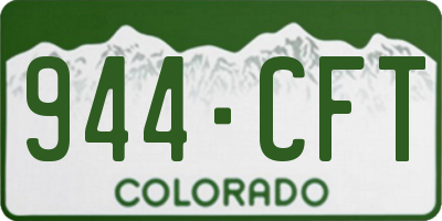 CO license plate 944CFT