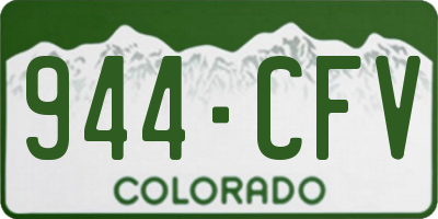 CO license plate 944CFV