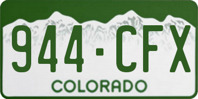 CO license plate 944CFX
