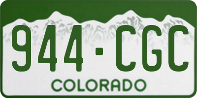 CO license plate 944CGC