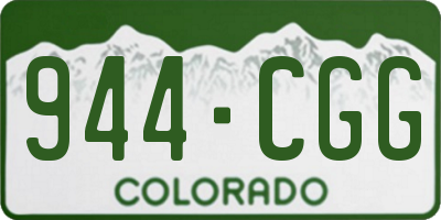 CO license plate 944CGG