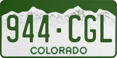 CO license plate 944CGL