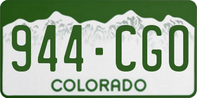 CO license plate 944CGO