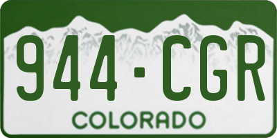 CO license plate 944CGR