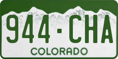 CO license plate 944CHA