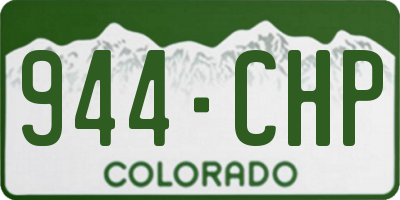 CO license plate 944CHP