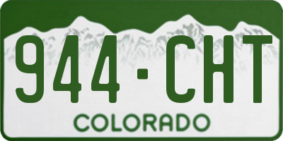 CO license plate 944CHT