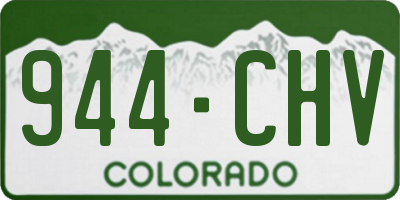 CO license plate 944CHV