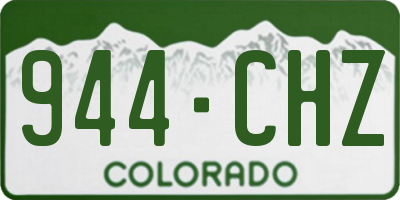 CO license plate 944CHZ