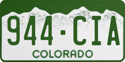 CO license plate 944CIA