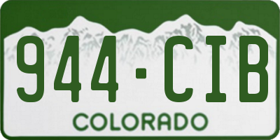 CO license plate 944CIB