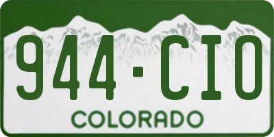CO license plate 944CIO