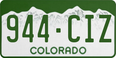 CO license plate 944CIZ