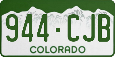 CO license plate 944CJB