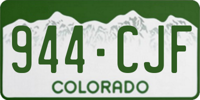 CO license plate 944CJF