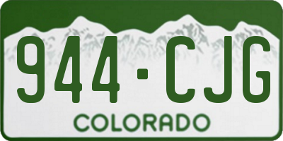 CO license plate 944CJG