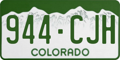 CO license plate 944CJH