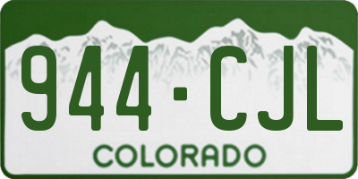 CO license plate 944CJL