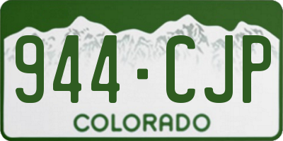 CO license plate 944CJP