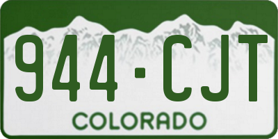 CO license plate 944CJT