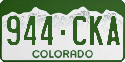 CO license plate 944CKA