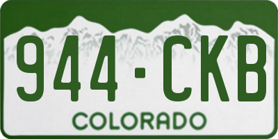 CO license plate 944CKB