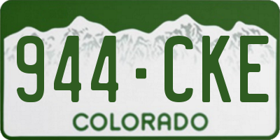 CO license plate 944CKE