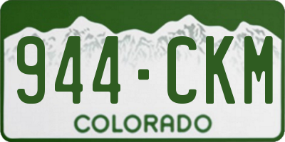 CO license plate 944CKM