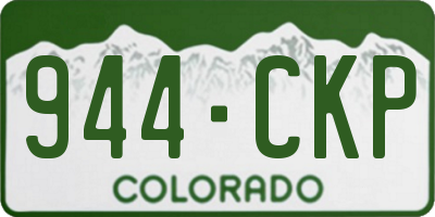 CO license plate 944CKP