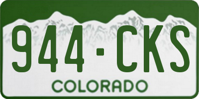 CO license plate 944CKS