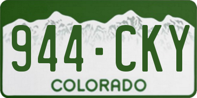 CO license plate 944CKY